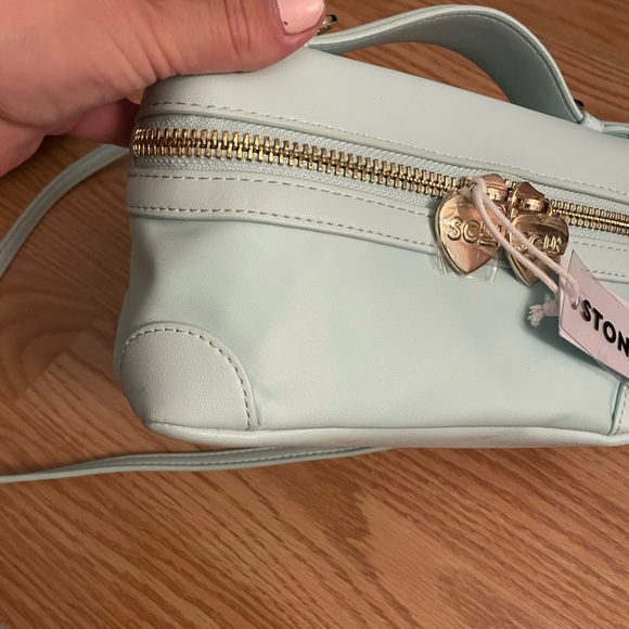 Stoney Clover Lane Light Blue Mini Bag with Gold Accents - Picture 2 of 4